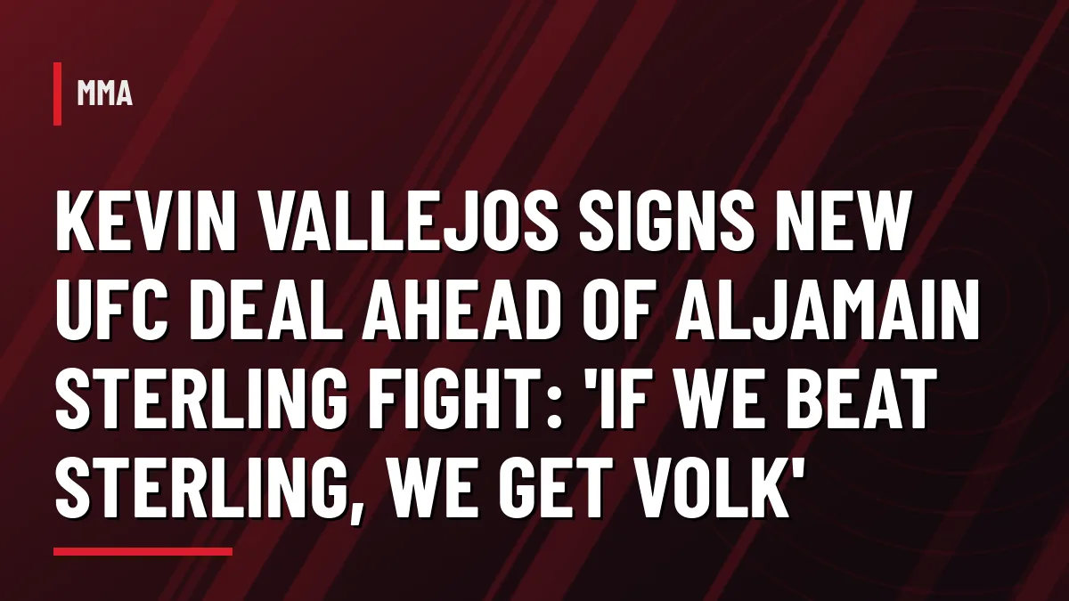 Kevin Vallejos vs Aljamain Sterling UFC Qatar featherweight co-main event graphic